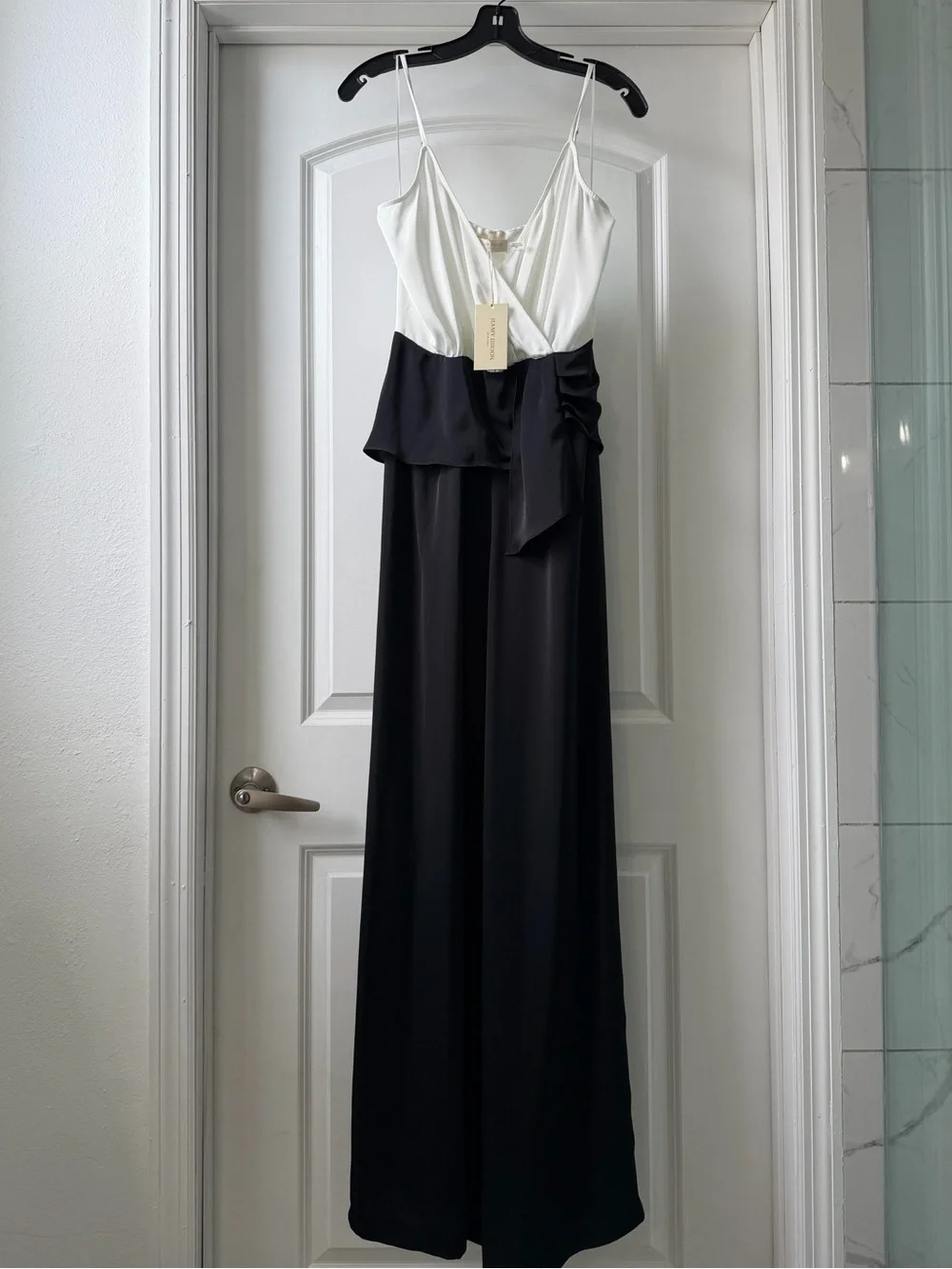 (New) Ramy Brook Contrast Bodice Wide-Leg Jumpsuit